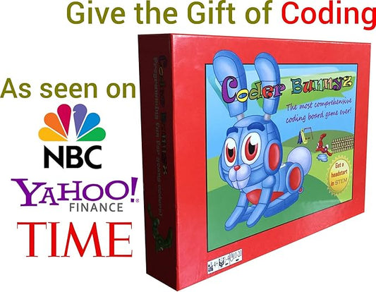 The Most Comprehensive STEM Coding Board Game Ever! Learn All The Concepts You Ever Need in Computer Programming in a Fun Adventure. Featured at TIME, NBC, Sony, Google, Maker Faires!