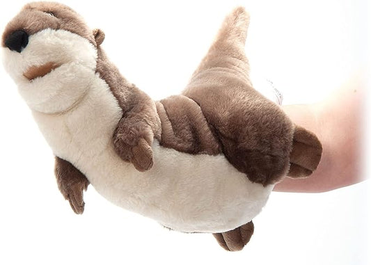 The Petting Zoo River Otter Hand Puppet Stuffed Animal Plushie, Gifts for Kids, Puppetz Animals, River Otter Interactive Puppets Plush Toy 19 Inches