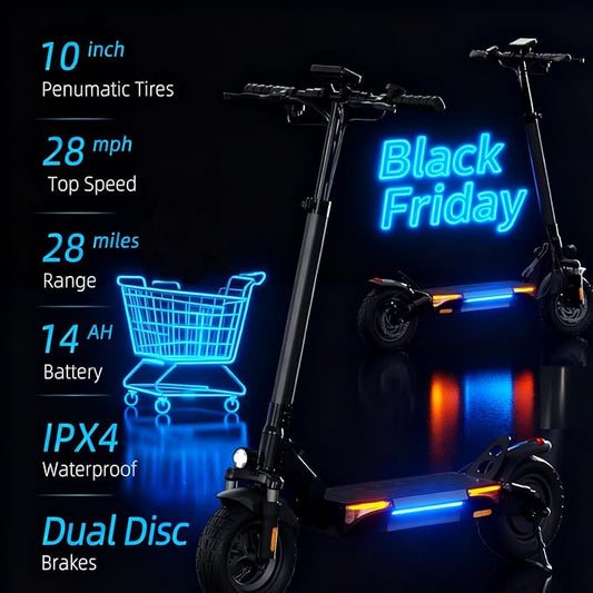 Electric Scooters - Electric Scooter for Kids, 500W/1000W/1500W Motor, 18/25/28 MPH Top Speed, 8.5'' /9.3'' /10'' Tires, 21/28 Miles Long Range, Portable E Scooter for Adults and Teens