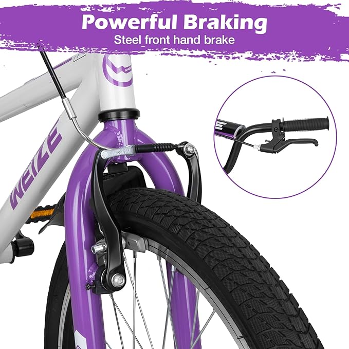 WEIZE Kids Bikes,16 20 Inch Boy's Bike for Kids,BMX Style Bicycle for Boys Girls Ages 4-12 Years Old,Kids Bicycle with Adjustable Seat,Training Wheels,Front and Rear Fender,Multiple Color Options