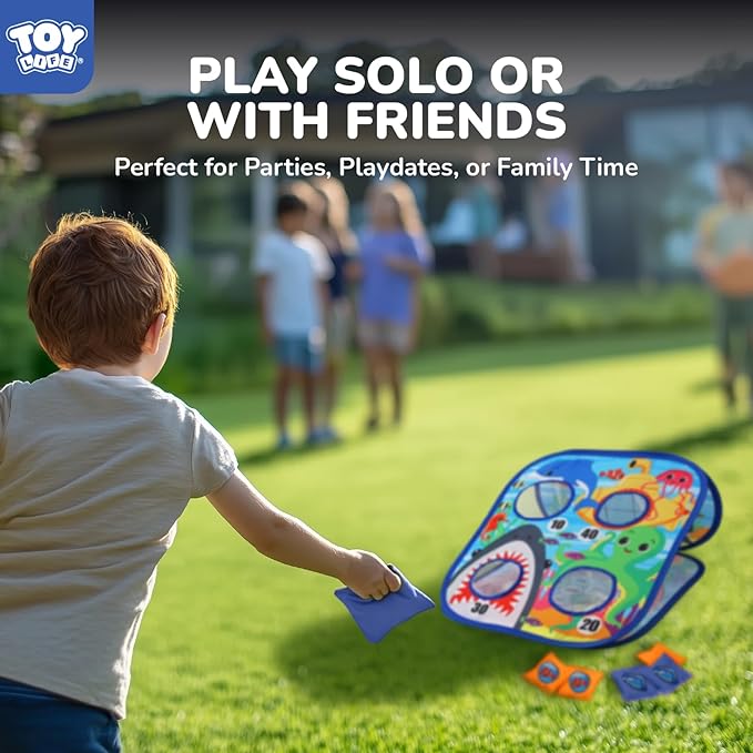 TOY Life Toddler Outdoor Toys for Kids Ages 4-8, Bean Bag Toss, Outside Yard Games for Kids Cornhole, Indoor Lawn Backyard Games Birthday Family Party Toddler Game, Gift for Boys 3 4 5 6 7