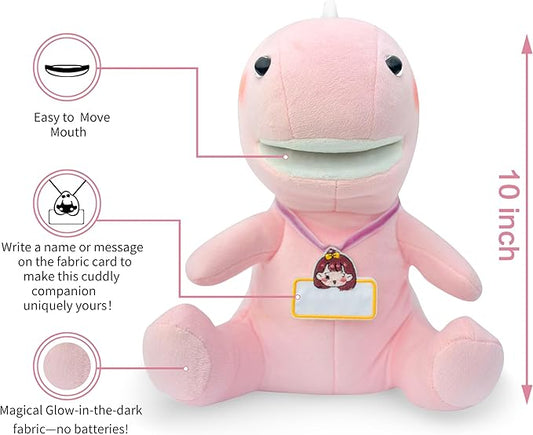 10" Rodayna Ventriloquist Style Puppet-Pink Dinosaur