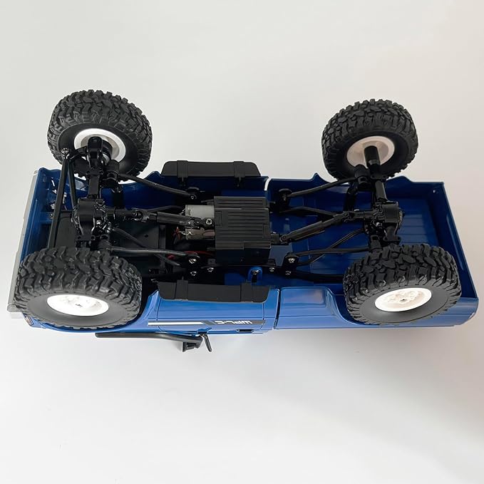 RC Crawler WPL C24 RC Rock Crawler RC Truck 4x4 Off Road RTR, 1/16 Scale Remote Control Truck All Terrain 2.4 Ghz with Proportional Steering LED Lights Hobby Toys Adult