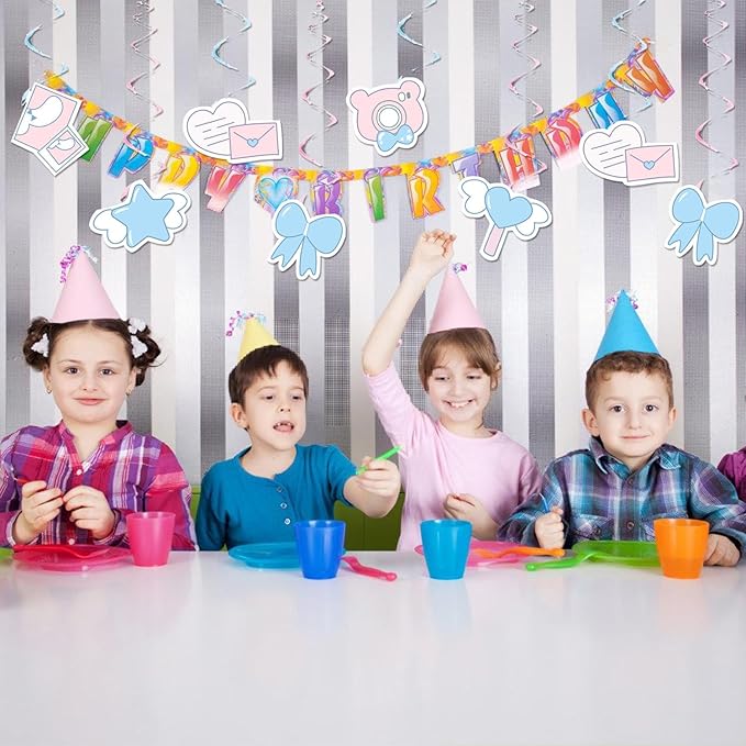 12pcs Cinna-morolls Hanging Swirl Party Decoration,Cartoon Party Decoration,Cinna-morolls Party Swirls,Suitable for Cartoon Dog Party Decoration Supplies