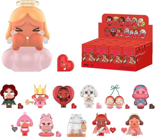 POP MART Crybaby Crying for Love Series Figures, 12PCs Blind Box Figures, Random Design Action Figures Collectible Toys Home Decorations, Whole Set
