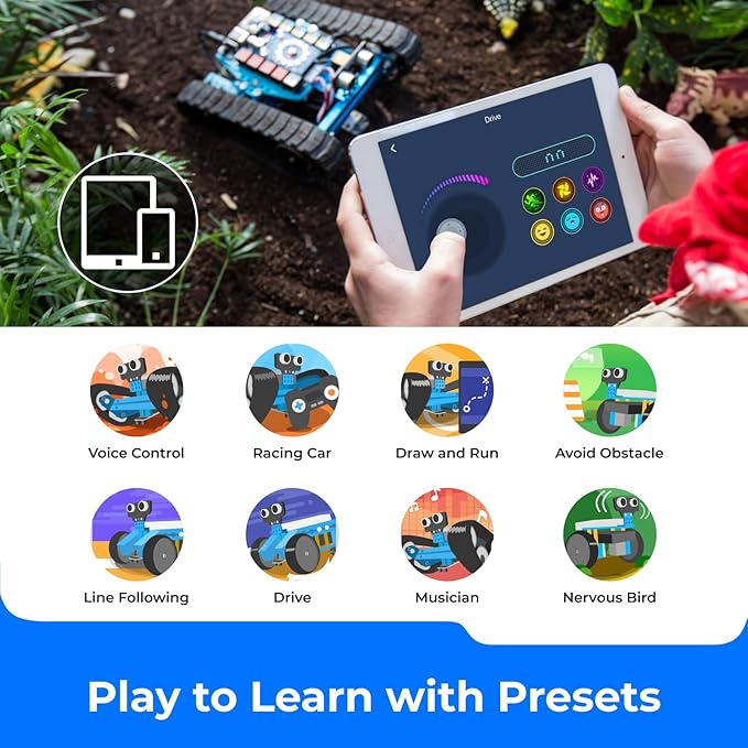 Makeblock mBot Ranger 3 in 1 Robotics for Kids Age 8-12, Coding Robot for Arduino Scratch Learning with Coding Box, 16 Coding Projects STEM Science Kit, Robot Toys Gift for Kids Ages 10+