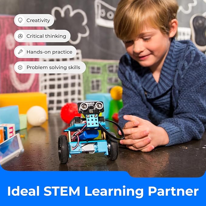 Makeblock mBot Ranger 3 in 1 Robotics for Kids Age 8-12, Coding Robot for Arduino Scratch Learning with Coding Box, 16 Coding Projects STEM Science Kit, Robot Toys Gift for Kids Ages 10+