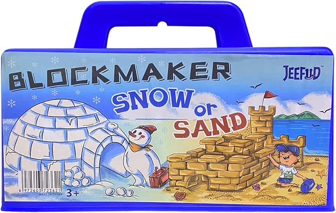 Igloo Fort Block Form Snow Block Maker, Sand Castle Mold, Beach Winter Snow Building Kit Toys for Kids, 2 Pack (Blue & Purple)