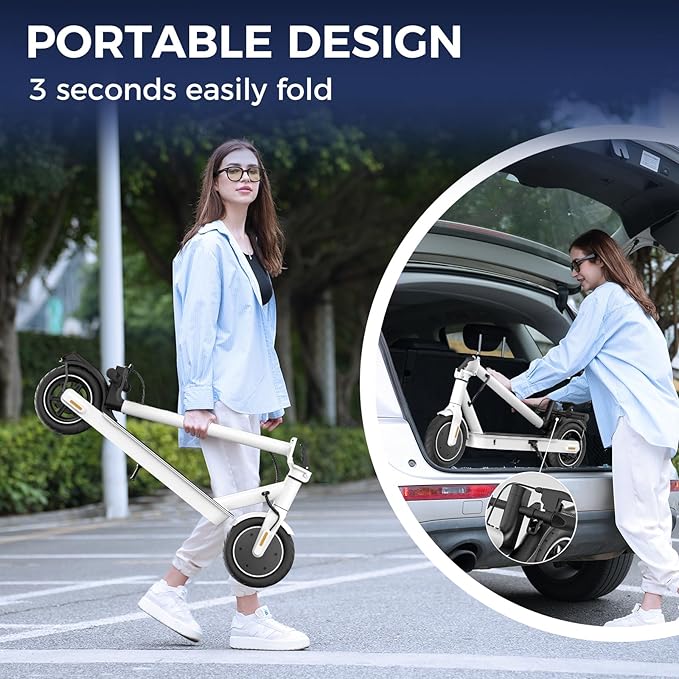 Electric Scooters - Electric Scooter for Kids, 500W/1000W/1500W Motor, 18/25/28 MPH Top Speed, 8.5'' /9.3'' /10'' Tires, 21/28 Miles Long Range, Portable E Scooter for Adults and Teens
