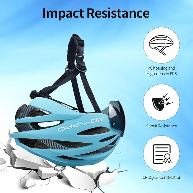 Kids Bike Helmet Boys Bike Helmet with Goggles, Adjustable Youth Bikes Helmets, Bicycle Cycling Roller Skating Skateboard Helmet for Boys Girls