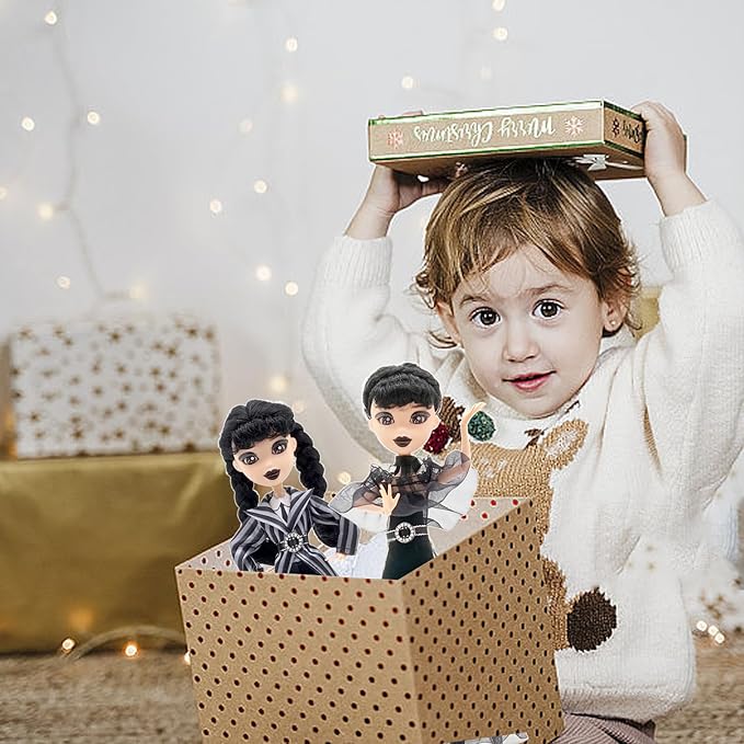 9'' Adams Doll with Gift Box, High Heels, Black Dress, and Hair, Perfect Christmas and Birthdays Toy Gift for Girls & Fans(New A)