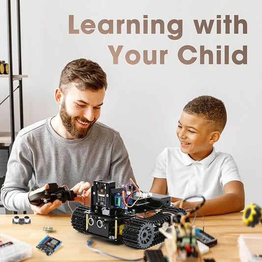 Robotics for Kids Ages 12-16, ACEBOTT Smart Robot Kit with 3MP Camera + Tank Car, STEM Toys Coding Kit Compatible with Arduino & Scratch, App & Remote Control, Gift for Kids & Teens