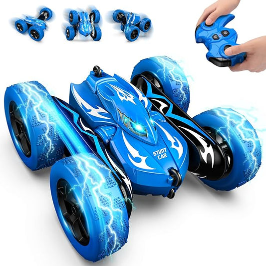 Remote Control Car,RC Cars for 4 5 6 7 8 9 10 11 12 Year Old Boy Double Sided 360°Flip 4WD Rechargeable Drift RC Race Car Boys Toys Birthday Gifts Christmas Basket Stuffers for Kids Age 4-12