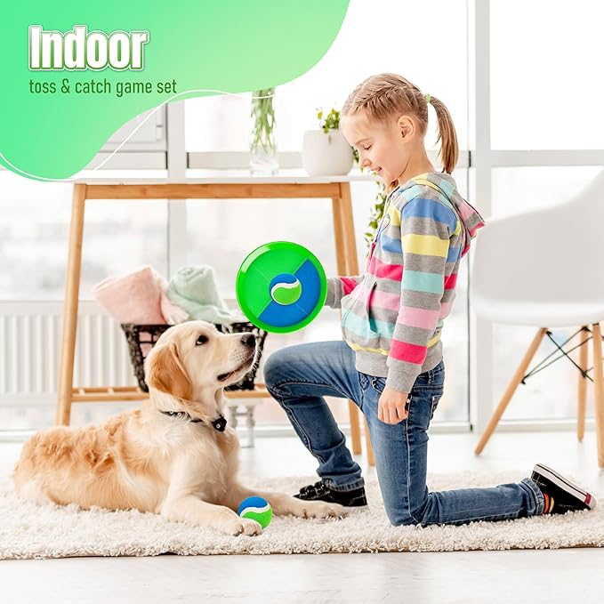 Toss and Catch Ball Game - Ideal Outdoor Beach, Pool & Yard Toy for Toddlers and Kids Ages 4, 5, 6, 7, 8+, Perfect for Boys Girls - Great Birthday Gift & Easter Basket Stuffer