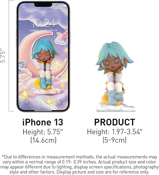 POP MART Lil Peach Riot Sleepover Series Blind Box Figures, Random Design Action Figures Collectible Toys Home Decorations, Holiday Birthday Gifts for Girls and Boys, Whole Set