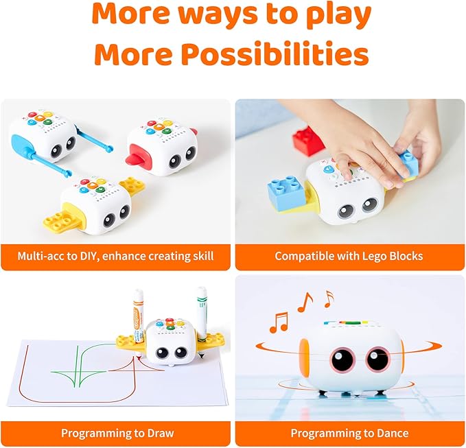 Matatalab TaleBot Pro Coding Robot kit for Kids Ages 3-5, Educational Learning Toys, STEM Interactive Robotics, Screen-Free Toys for Toddlers to Learn Early Programming to Homeschool & Classroom Pre-K
