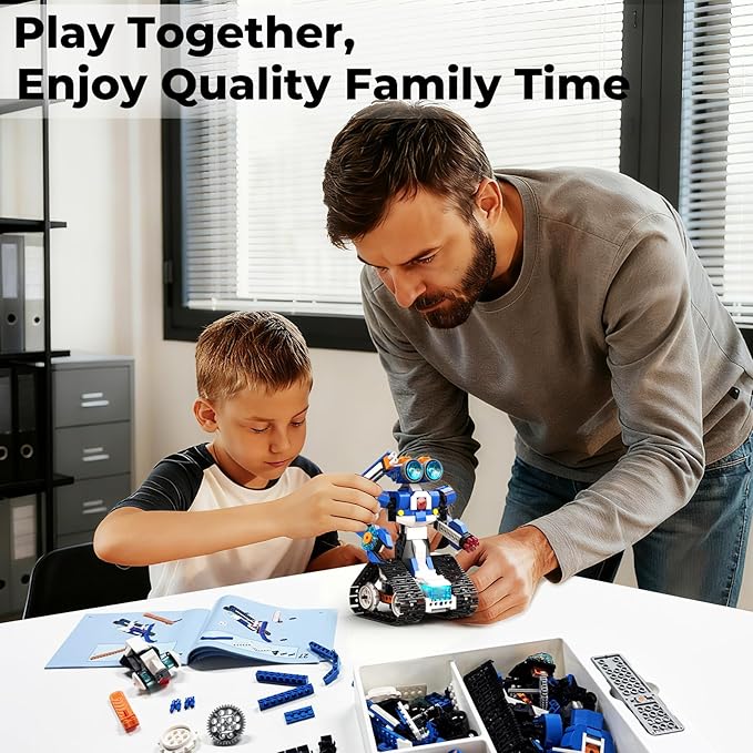 STEM Robot Toy 6-in-1 Robot Building Kit for Boys Age 8-12, APP Remote Control STEM Coding Toys, Educational Robotics Gifts for Boys Girls Kids Ages 7 8 9 10 11 12 (480 Pieces)