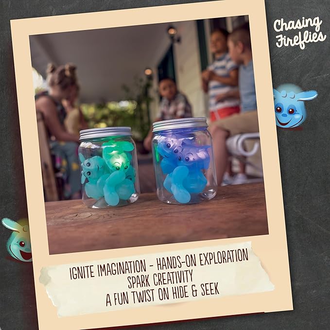 Toysmith Chasing Fireflies Kids Game - The Game of Shine & Seek - Interactive Games for Kids - Indoor & Outdoor Game - for Ages 3+, Blue,Green