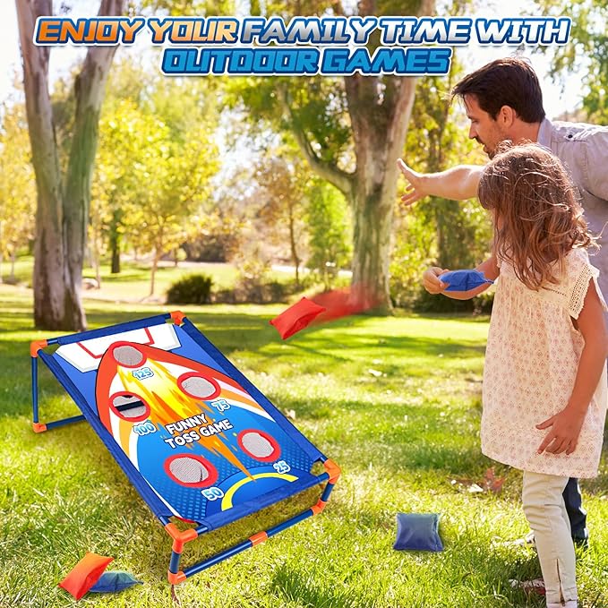 Bean Bag Toss Game for Kids,Outdoor Game for Kids,Family Party Game Birthday Christmas Outdoor Activities