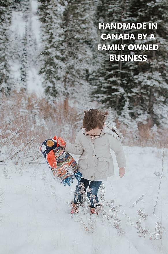 Cate & Levi - Zoo Collection Hand Puppets - Set of 3 - Handmade in Canada - Includes Monkey, Giraffe and Elephant