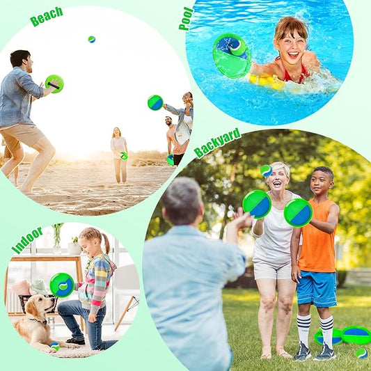Toss and Catch Ball Game - Ideal Outdoor Beach, Pool & Yard Toy for Toddlers and Kids Ages 4, 5, 6, 7, 8+, Perfect for Boys Girls - Great Birthday Gift & Easter Basket Stuffer