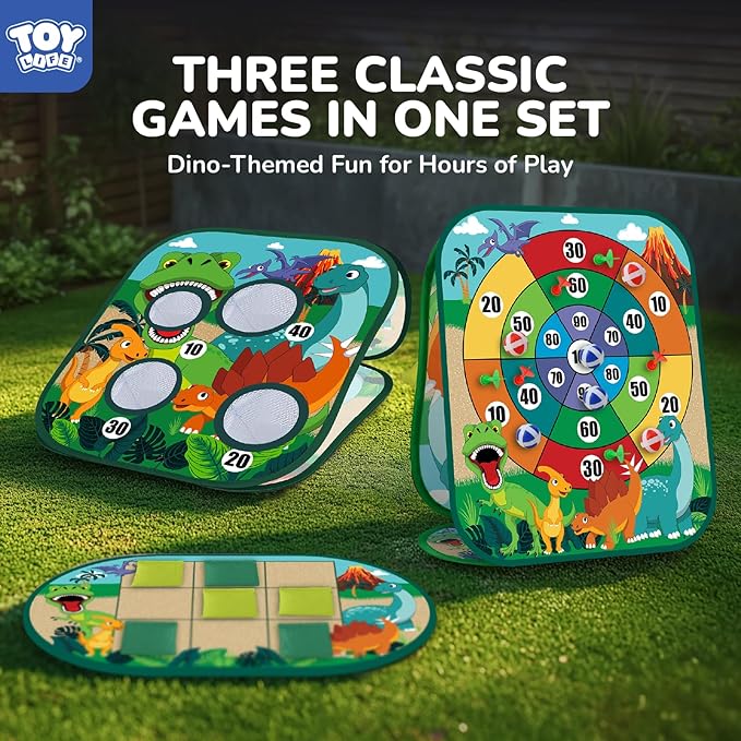 TOY Life Toddler Outdoor Toys for Kids Ages 4-8, Bean Bag Toss, Outside Yard Games for Kids Cornhole, Indoor Lawn Backyard Games Birthday Family Party Toddler Game, Gift for Boys 3 4 5 6 7