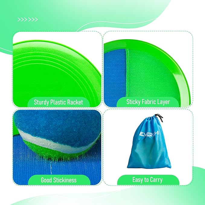 Toss and Catch Ball Game - Ideal Outdoor Beach, Pool & Yard Toy for Toddlers and Kids Ages 4, 5, 6, 7, 8+, Perfect for Boys Girls - Great Birthday Gift & Easter Basket Stuffer