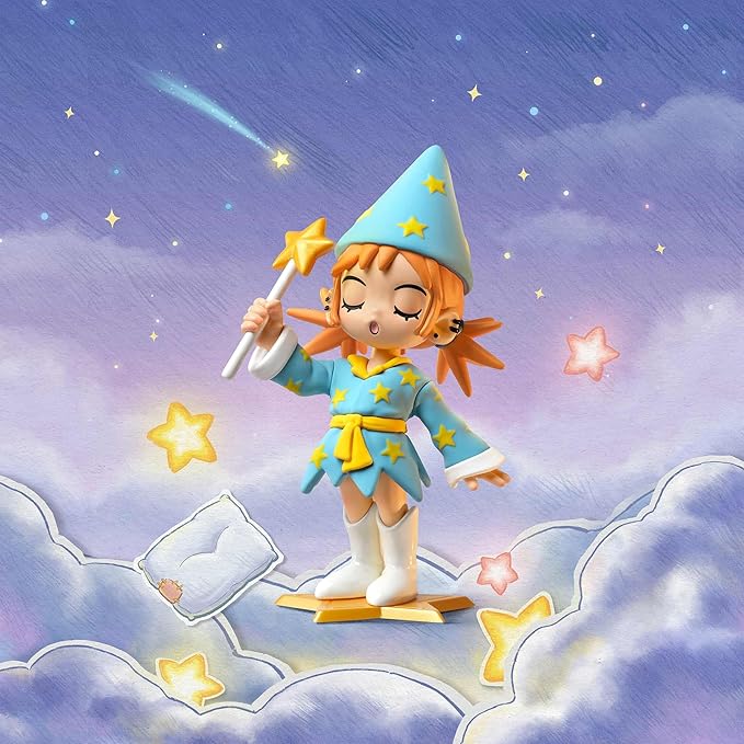 POP MART Lil Peach Riot Sleepover Series Blind Box Figures, Random Design Action Figures Collectible Toys Home Decorations, Holiday Birthday Gifts for Girls and Boys, Whole Set