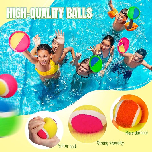 Toss and Catch Ball Game - Ideal Outdoor Beach, Pool & Yard Toy for Toddlers and Kids Ages 4, 5, 6, 7, 8+, Perfect for Boys Girls - Great Birthday Gift & Easter Basket Stuffer