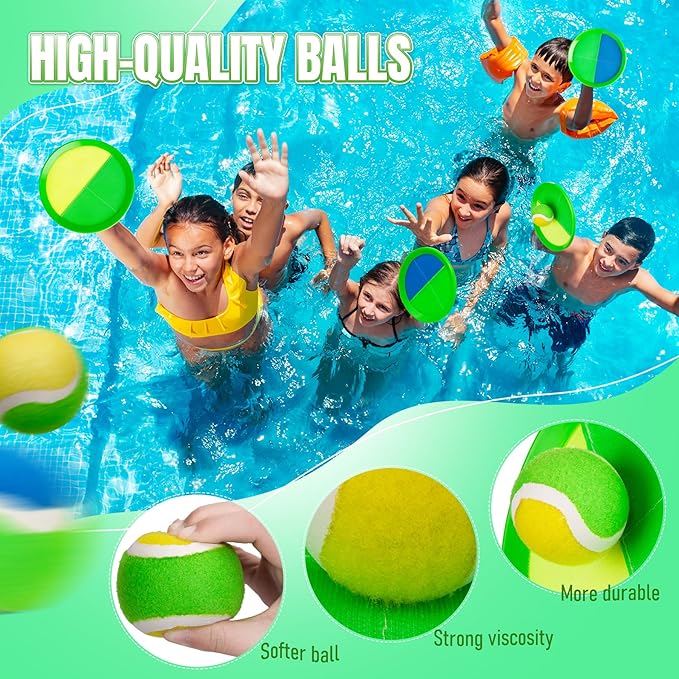 Toss and Catch Ball Game - Ideal Outdoor Beach, Pool & Yard Toy for Toddlers and Kids Ages 4, 5, 6, 7, 8+, Perfect for Boys Girls - Great Birthday Gift & Easter Basket Stuffer