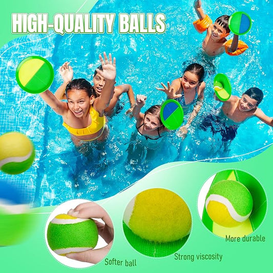 Toss and Catch Ball Game - Ideal Outdoor Beach, Pool & Yard Toy for Toddlers and Kids Ages 4, 5, 6, 7, 8+, Perfect for Boys Girls - Great Birthday Gift & Easter Basket Stuffer