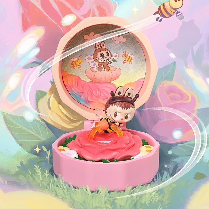 POP MART Romantic Ring Box Series 4 Scene Sets Blind Box Figures, Collectible Toys Home Decorations, Holiday Birthday Gifts for Girls and Boys, Whole Set