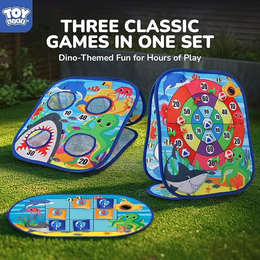 TOY Life Toddler Outdoor Toys for Kids Ages 4-8, Bean Bag Toss, Outside Yard Games for Kids Cornhole, Indoor Lawn Backyard Games Birthday Family Party Toddler Game, Gift for Boys 3 4 5 6 7