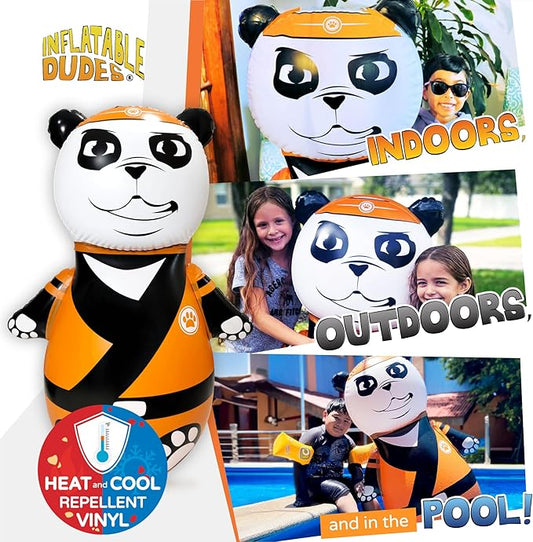 INFLATABLE DUDES Animal -Kids Punching Bag | Already Filled with Sand| Bop Bag | Premium Inflatable Toy | Punching Bag for Kids | Enhanced Bounce-Back Action! | Indoor Outdoor - Party Games