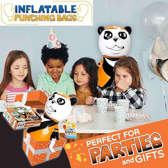 INFLATABLE DUDES Animal -Kids Punching Bag | Already Filled with Sand| Bop Bag | Premium Inflatable Toy | Punching Bag for Kids | Enhanced Bounce-Back Action! | Indoor Outdoor - Party Games