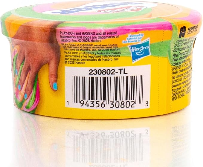 Play-Doh Butter, Pink, Green & Orange Compound, Sherbert Scent, Single 5 oz. Can