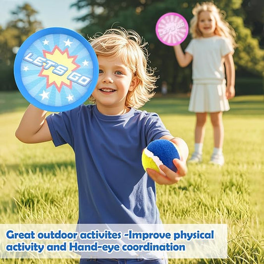 6Pcs Catch Ball Game Outdoor Toys for Kids Games Beach Toy Pool Toy Outdoor Yard Games, Summer Toys Birthday Gifts for 3 4 5 6 7 8 9 10 Year Old Boys Girls