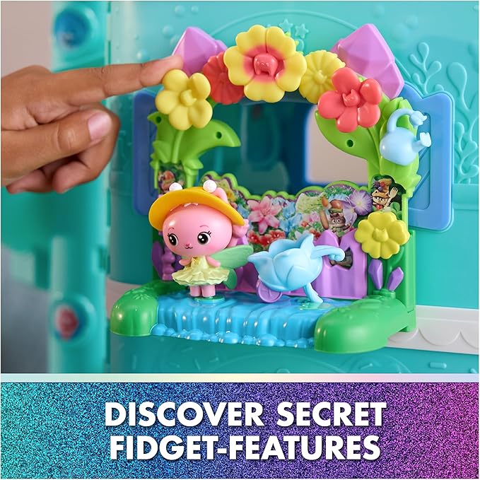 Gabby's Dollhouse: The Movie, Queen Kitty Fairy's Garden Balcony, with Toy Figure & Dollhouse Accessories, Kids Toys for Girls & Boys Ages 3 and Up