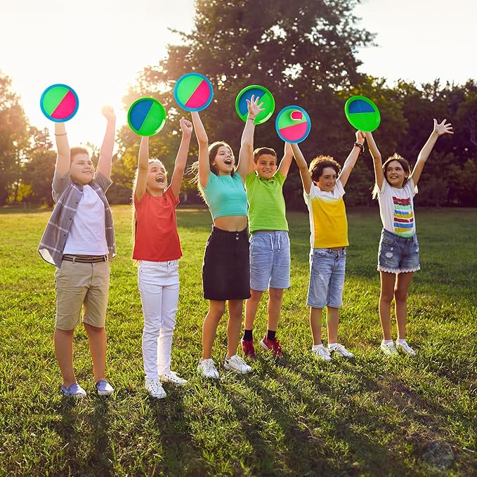 Toss and Catch Ball Game - Ideal Outdoor Beach, Pool & Yard Toy for Toddlers and Kids Ages 4, 5, 6, 7, 8+, Perfect for Boys Girls - Great Birthday Gift & Easter Basket Stuffer