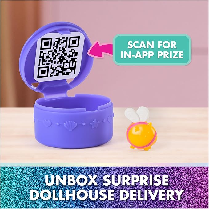 Gabby's Dollhouse: The Movie, Queen Kitty Fairy's Garden Balcony, with Toy Figure & Dollhouse Accessories, Kids Toys for Girls & Boys Ages 3 and Up