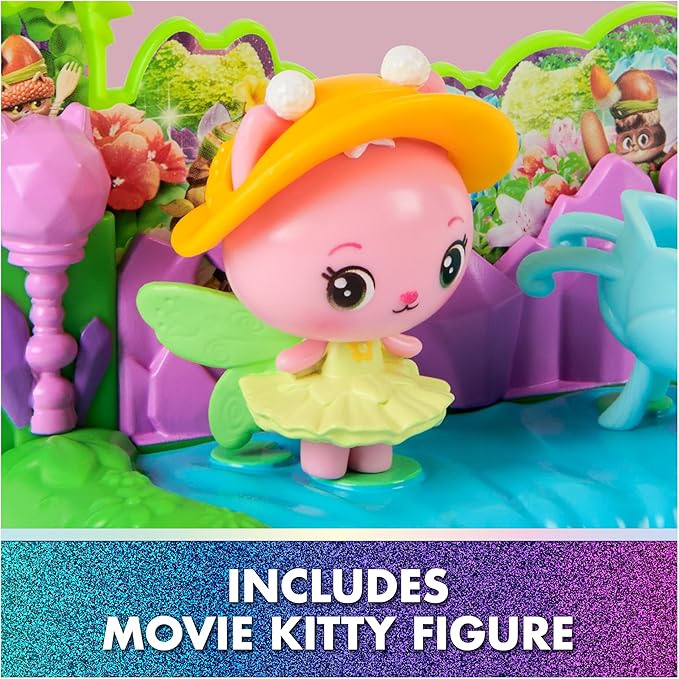 Gabby's Dollhouse: The Movie, Queen Kitty Fairy's Garden Balcony, with Toy Figure & Dollhouse Accessories, Kids Toys for Girls & Boys Ages 3 and Up